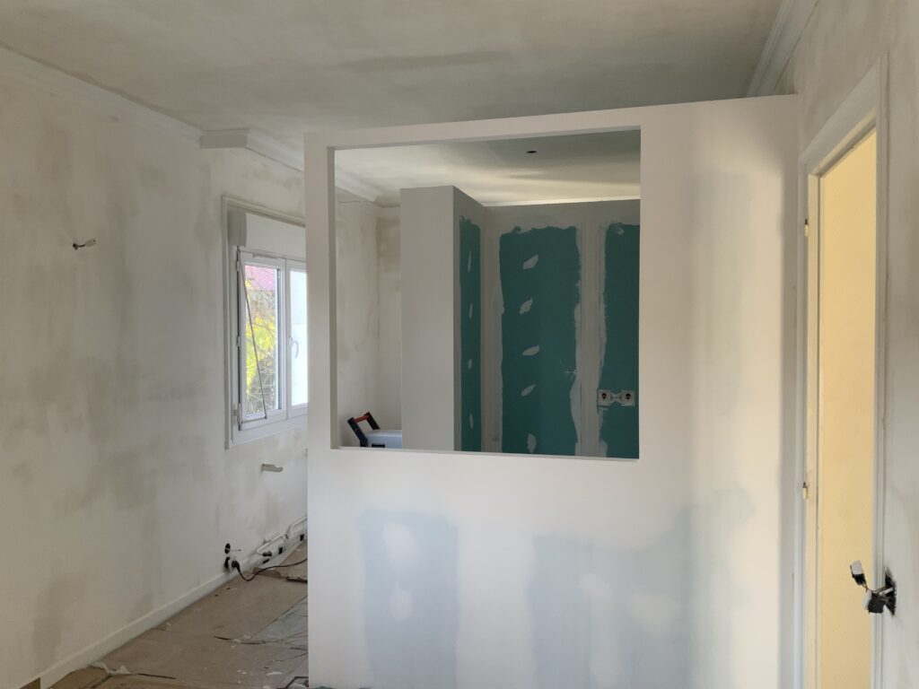 Chambre des parents en travaux